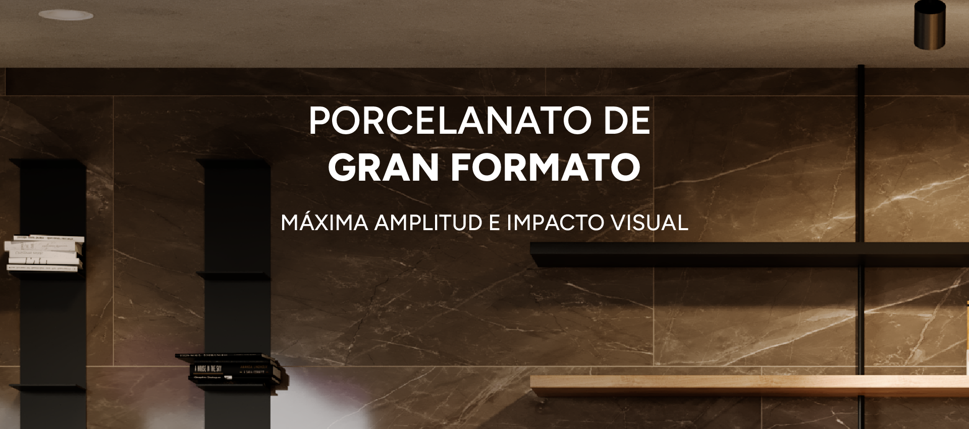 Porcelanato de gran formato: máxima amplitud e impacto visual 