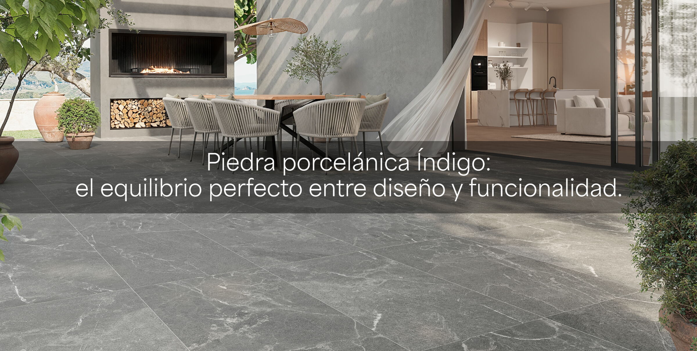 Piedra porcelánica Índigo: el equilibrio perfecto entre diseño y funcionalidad.