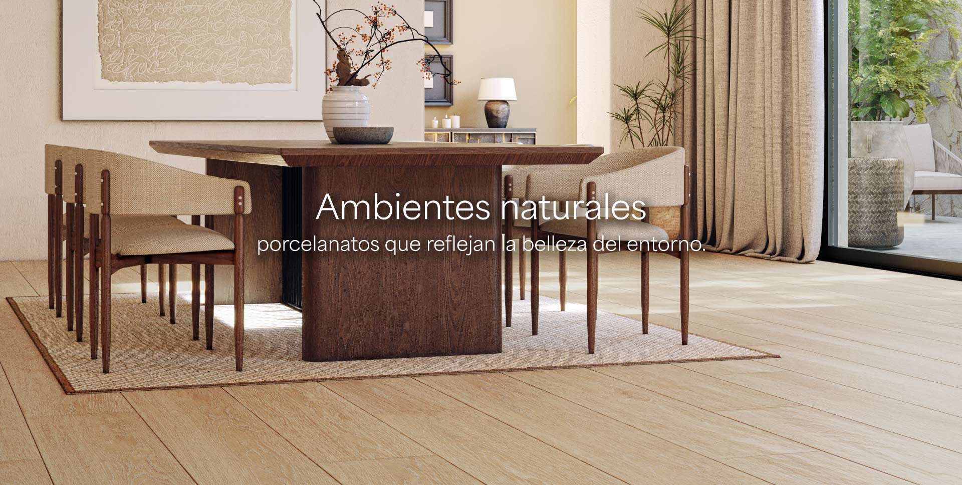 Ambientes Naturales: Porcelanatos que Reflejan la Belleza del Entorno