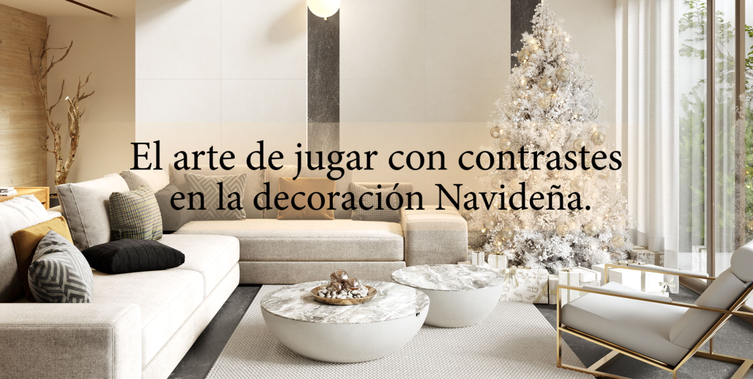 El Arte de Jugar con Contrastes en la Decoración Navideña