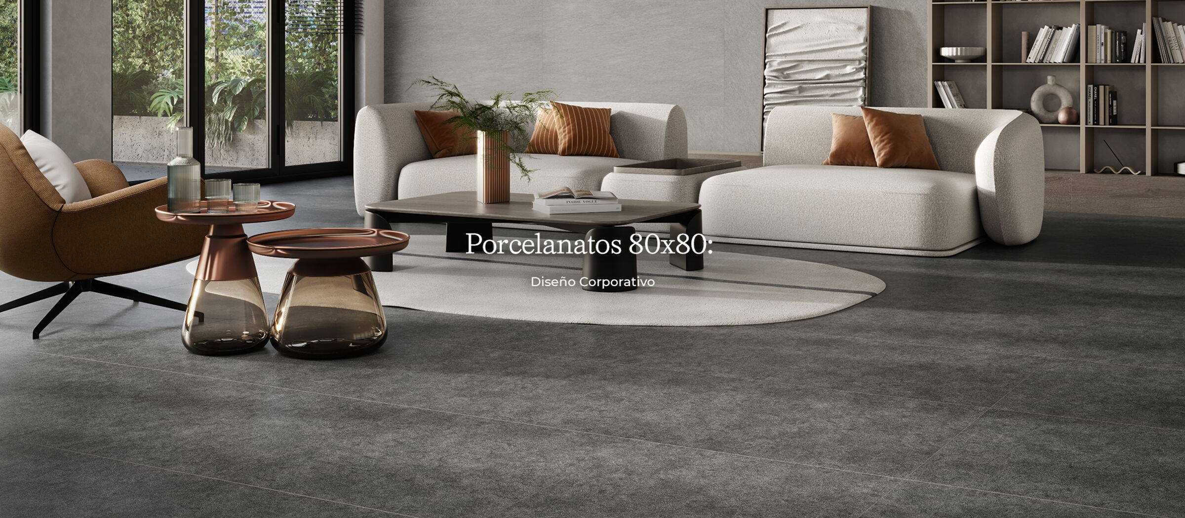 Porcelanatos 80×80: Diseño Corporativo