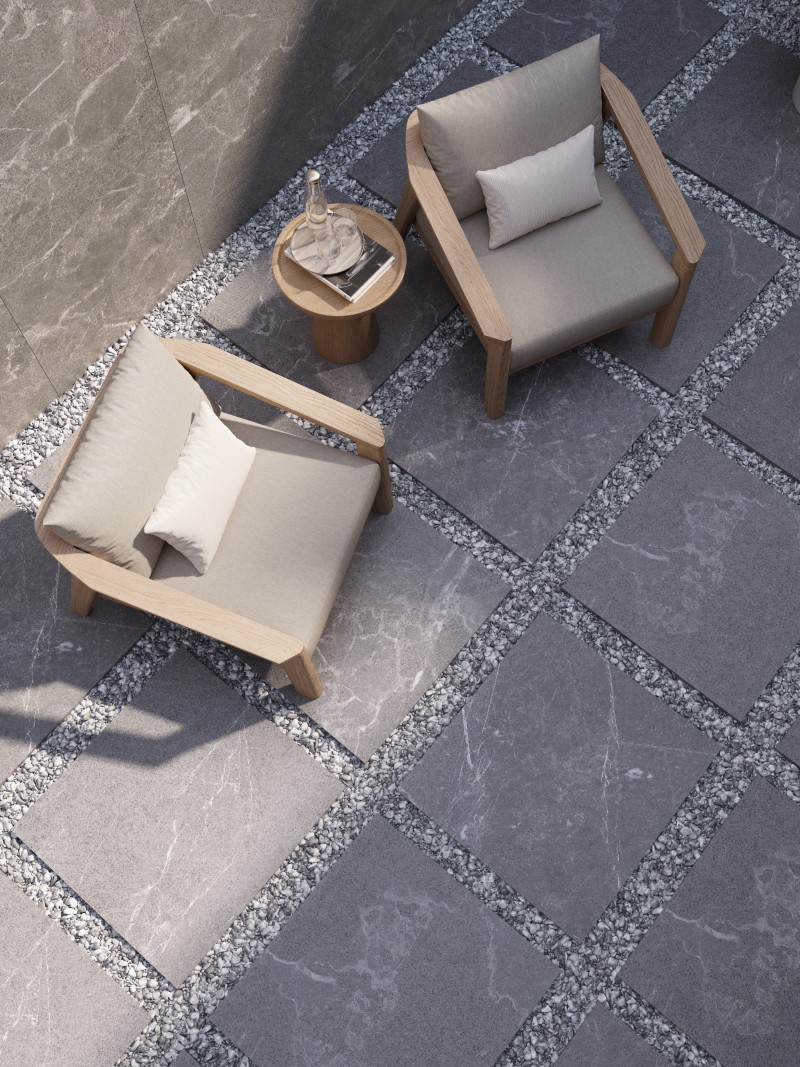 Indigo Gray Dark Grip 60x60 Paver