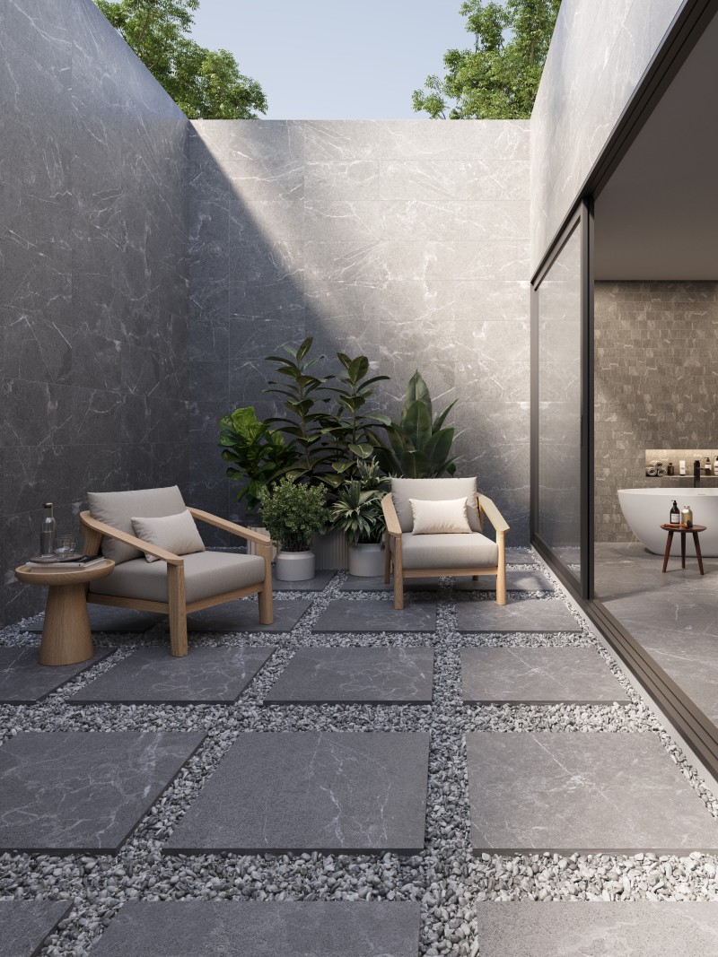 Indigo Gray Dark Grip 60x60 Paver