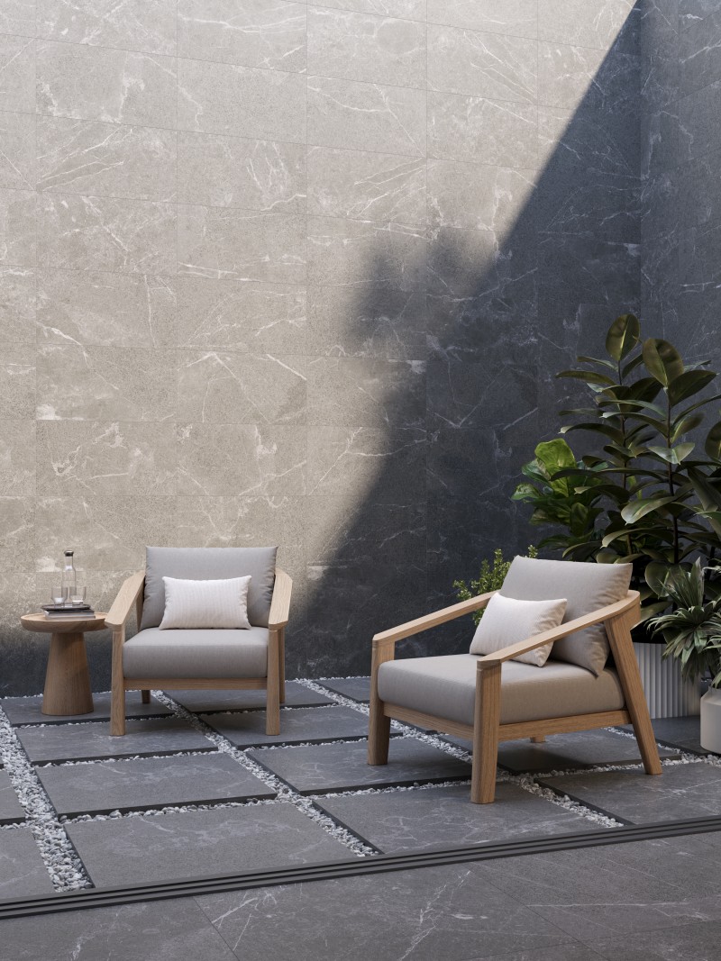 Indigo Gray Dark Grip 60x60 Paver